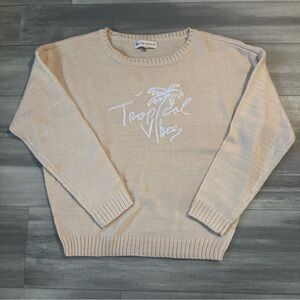 Beige Crew Neck Sweater